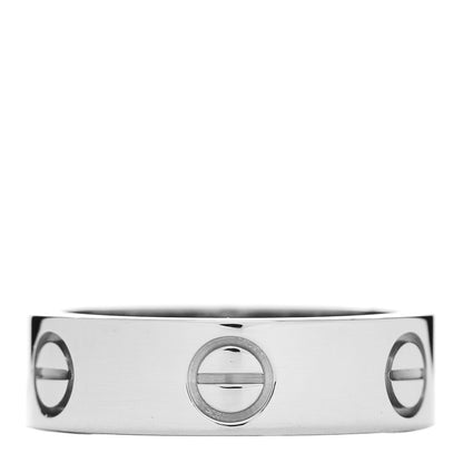 Cartier 18K White Gold 5.5mm LOVE Ring 52 6 3 of 5