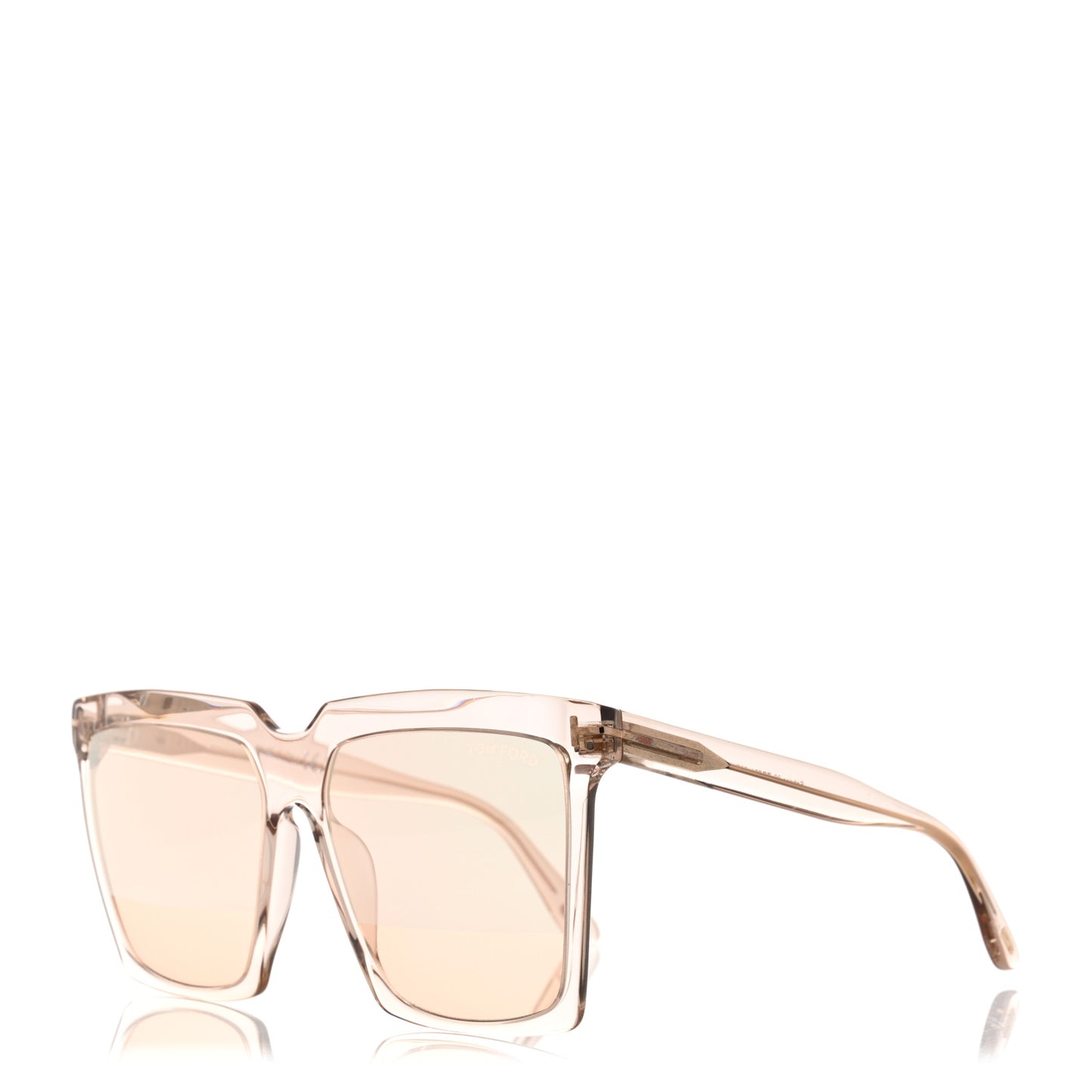 Acetate Polarized Sabrina Cat Eye Sunglasses TF764 Beige