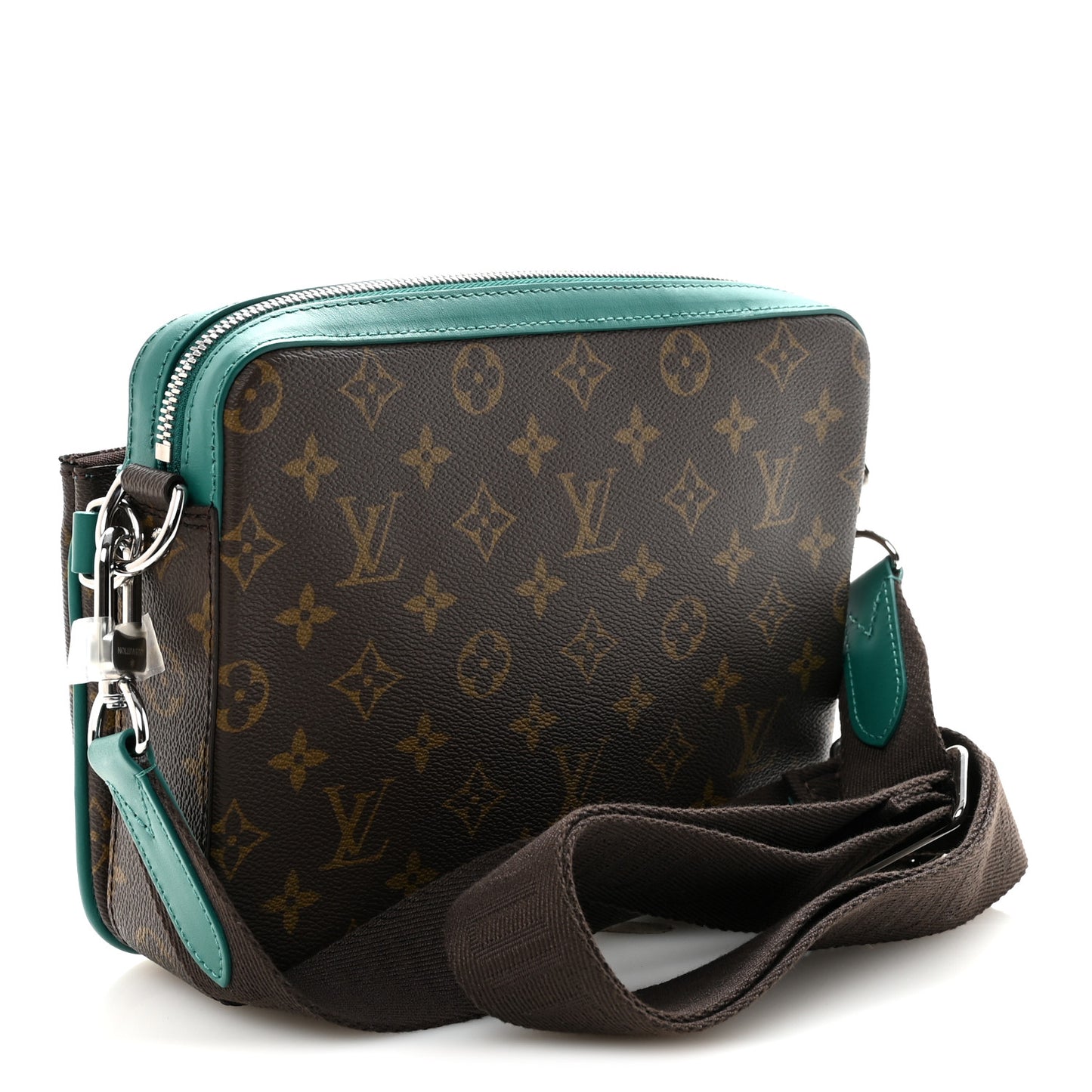 Monogram Macassar Trio Messenger Borneo Green