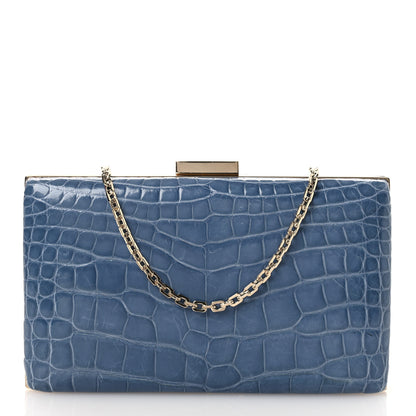 Valentino Garavani Alligator Frame Cluch Niagara 1 of 11