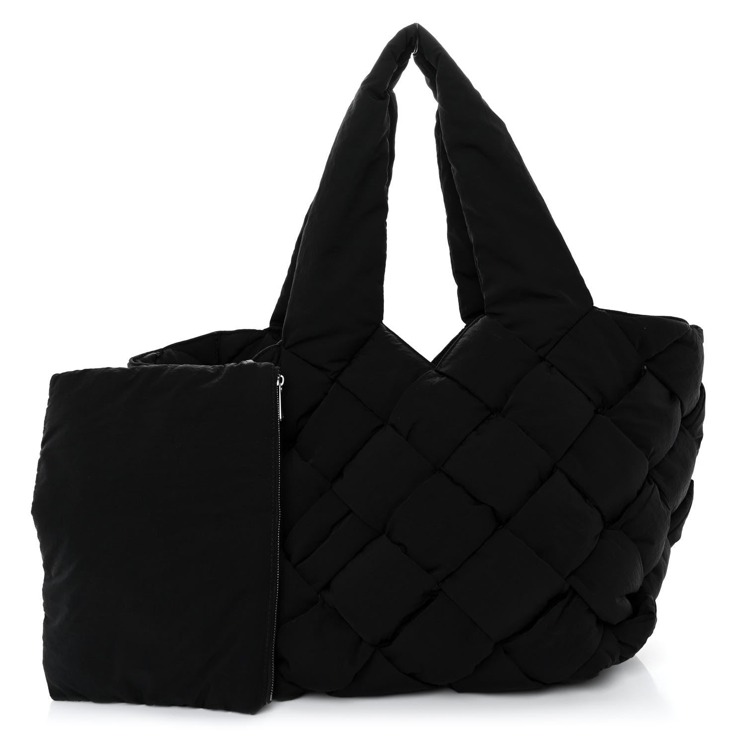 Bottega Veneta Nylon Intrecciato Padded Cassette Tote Thunder 1 of 9