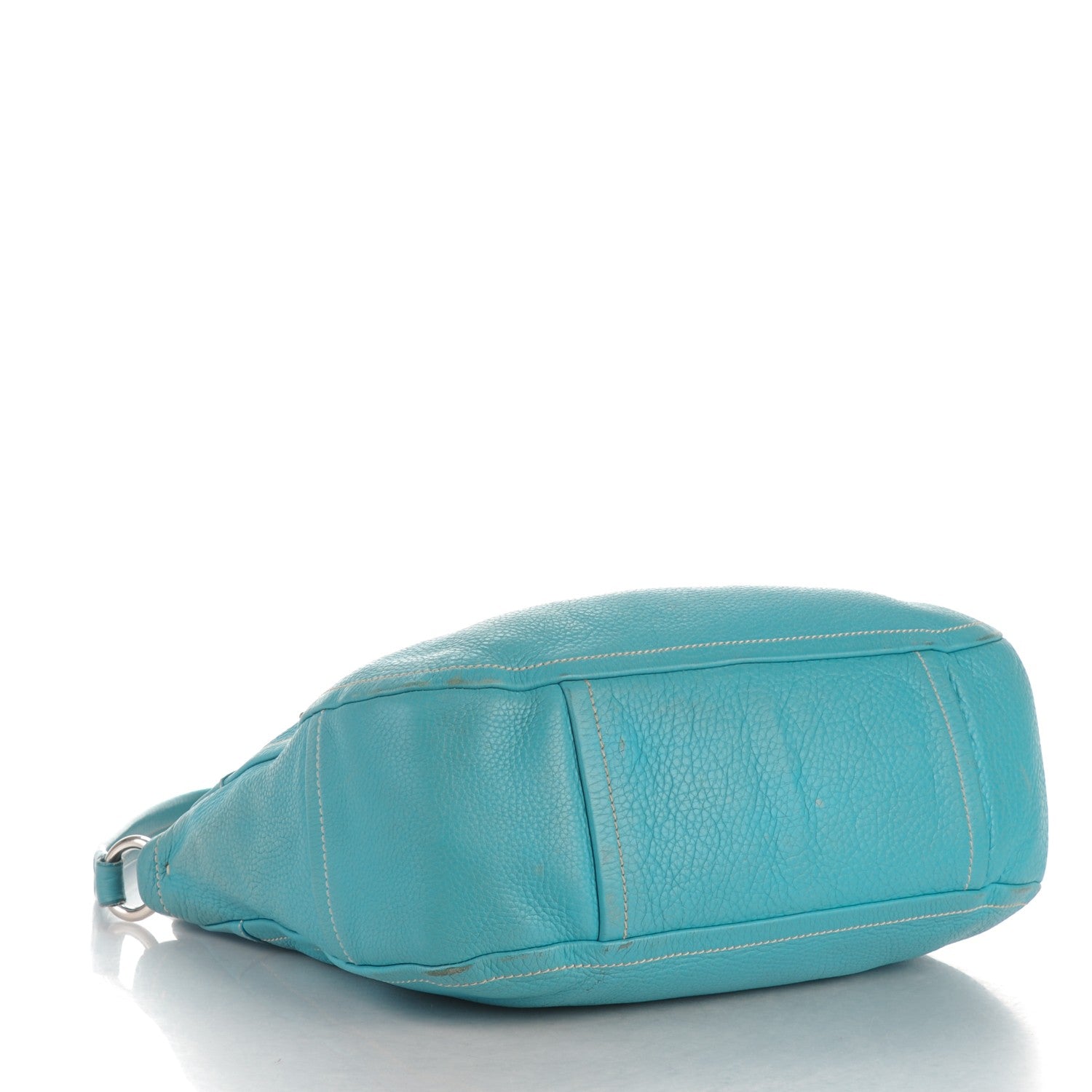 Prada Vitello Daino Hobo Blue 4 of 13