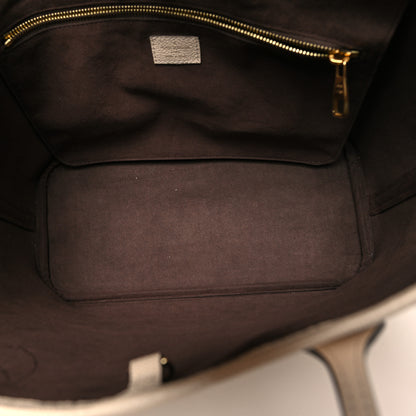 Louis Vuitton Empreinte Monogram Giant Neverfull MM Cream 6 of 10