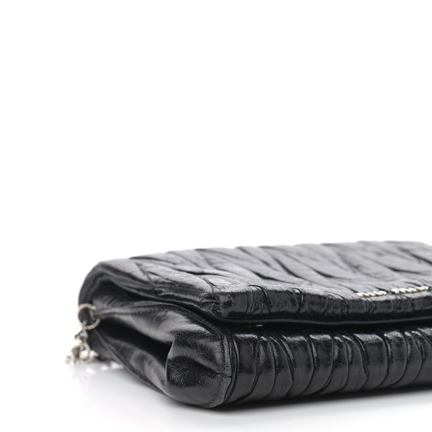 Miu Miu Nappa Matelasse Lux Chain Crossbody Black 5 of 11