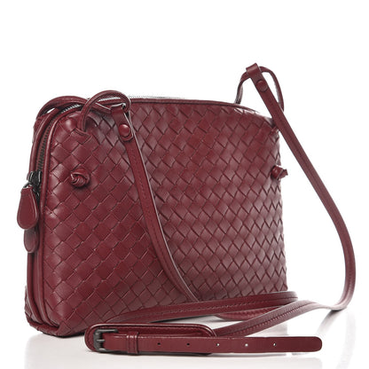 Bottega Veneta Nappa Intrecciato Crossbody Pillow Aubergine 3 of 9