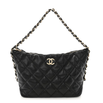 Chanel Caviar Quilted Daylight Hobo Black 1 of 11