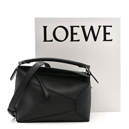 Loewe Calfskin Small Puzzle Edge Bag Black 12 of 12
