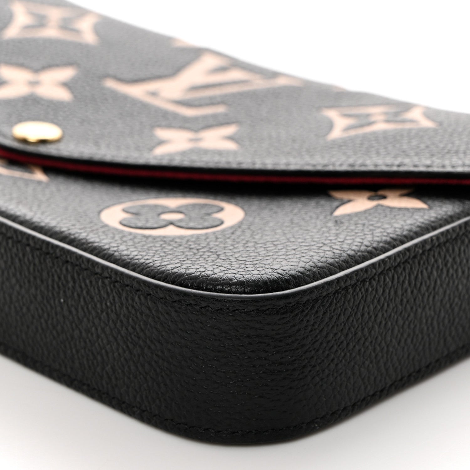 Louis Vuitton Empreinte Monogram Giant Felicie Pochette Black Beige 9 of 10
