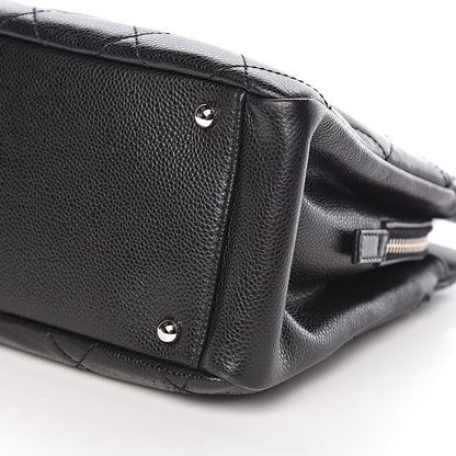Chanel Caviar Quilted CC Timeless Soft Tote Black 9 of 10