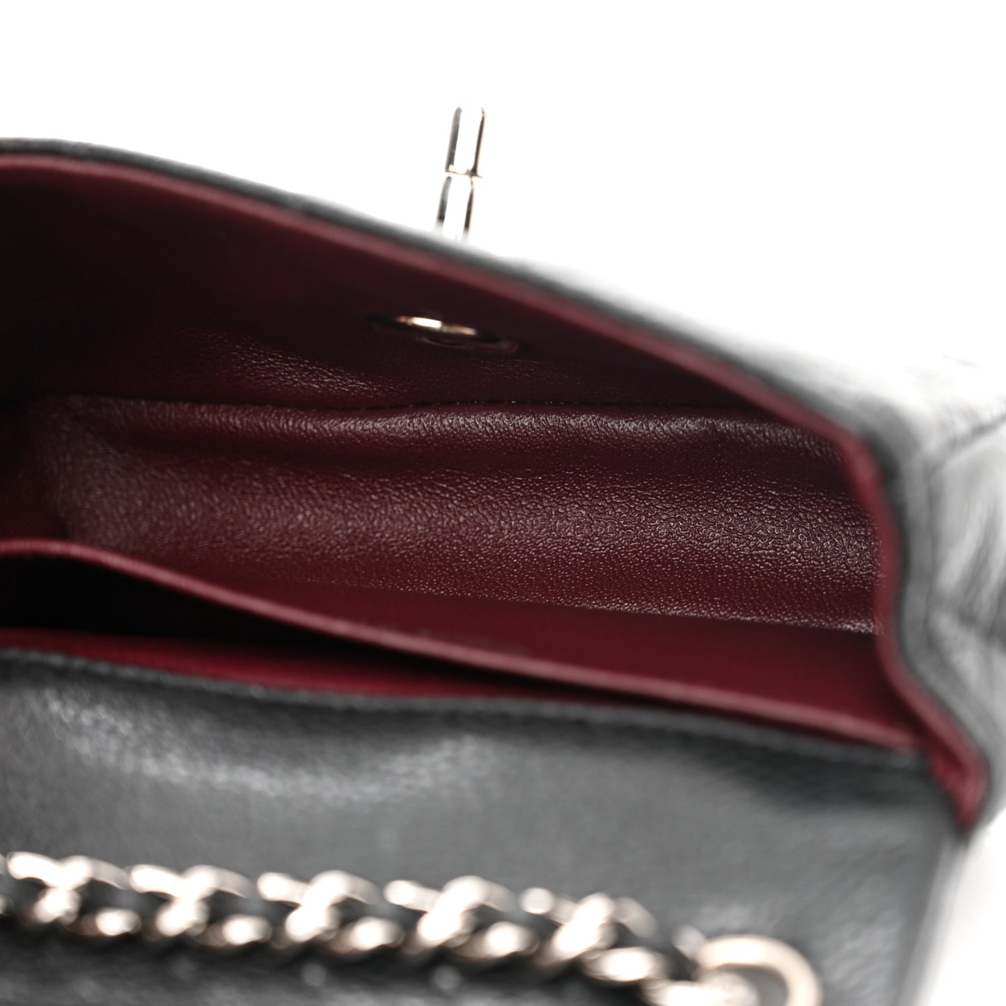 Caviar Quilted Double Mini Flap Crossbody Black