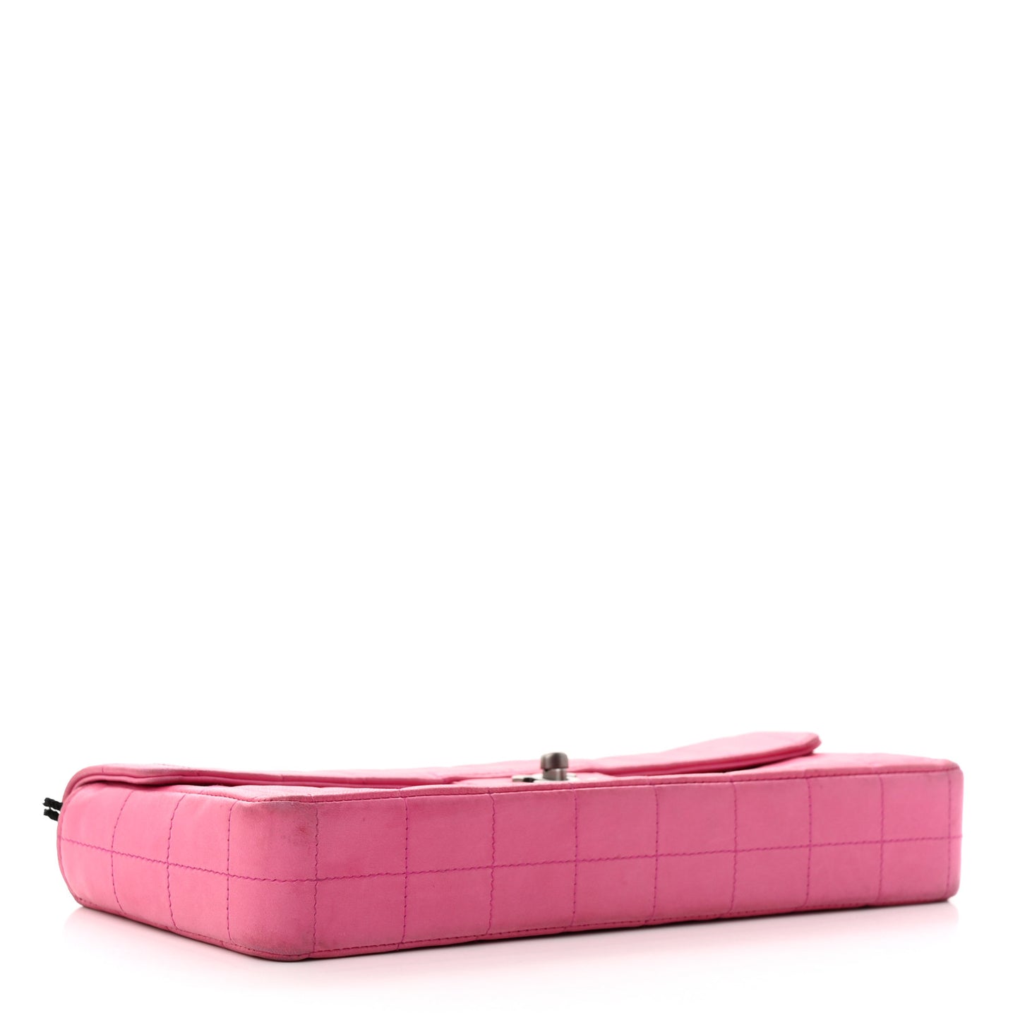 Lambskin East West Chocolate Bar Flap Pink