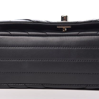 Chanel Calfskin Chevron Quilted Mini Statement Flap Black 12 of 14