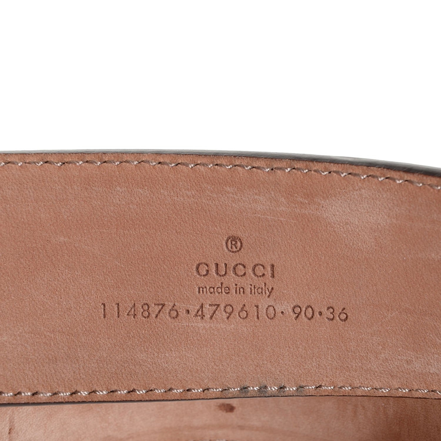 Gucci Monogram Interlocking G Belt 90 36 Off White 3 of 5
