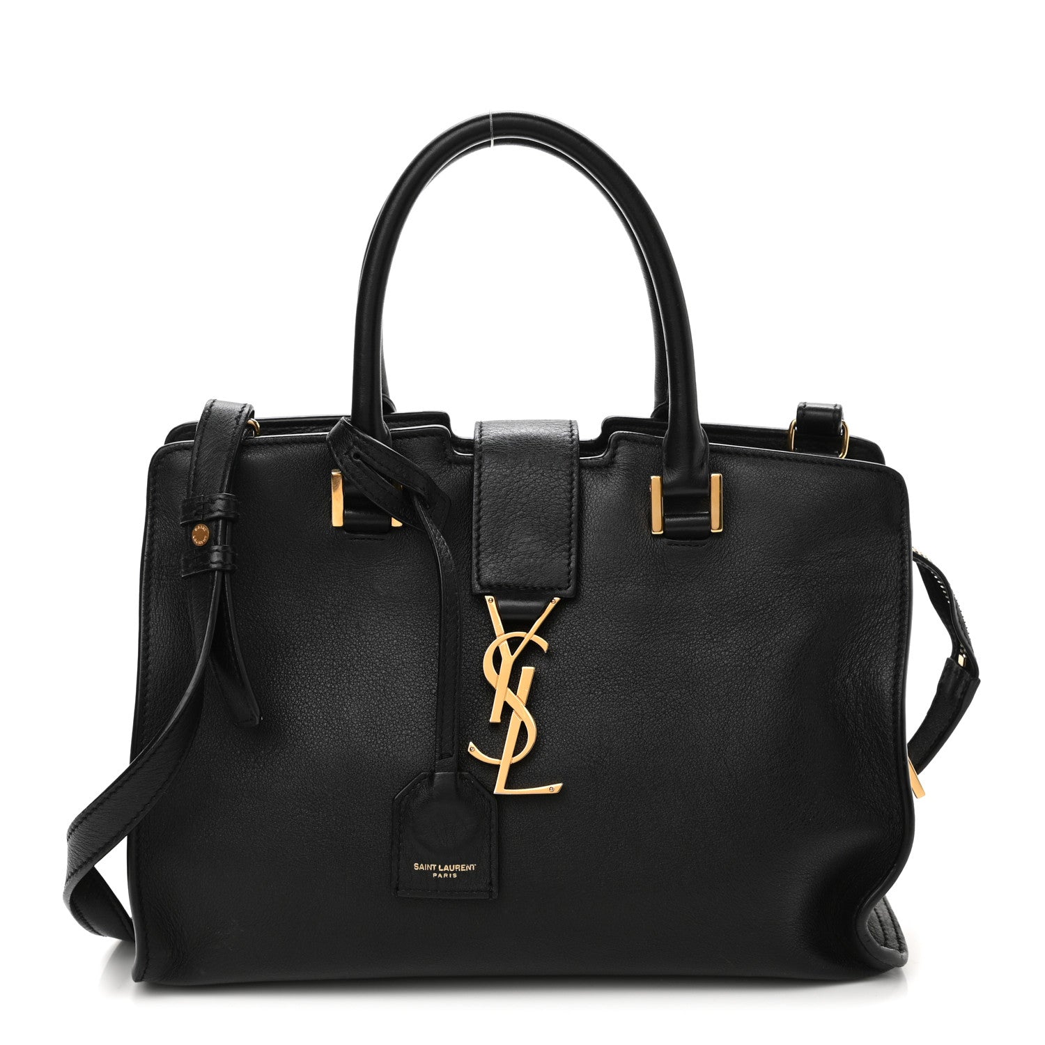 Saint Laurent Calfskin Monogram Baby Downtown Cabas Black 1 of 10