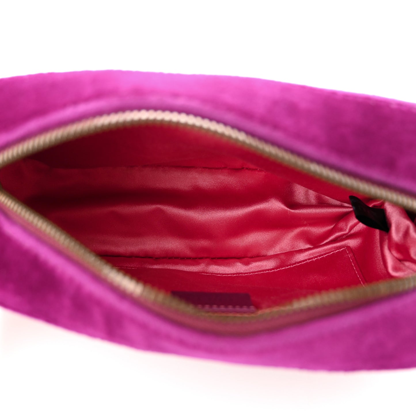Velvet Matelasse Small GG Marmont Chain Shoulder Bag Fuchsia Violet Cyclamen