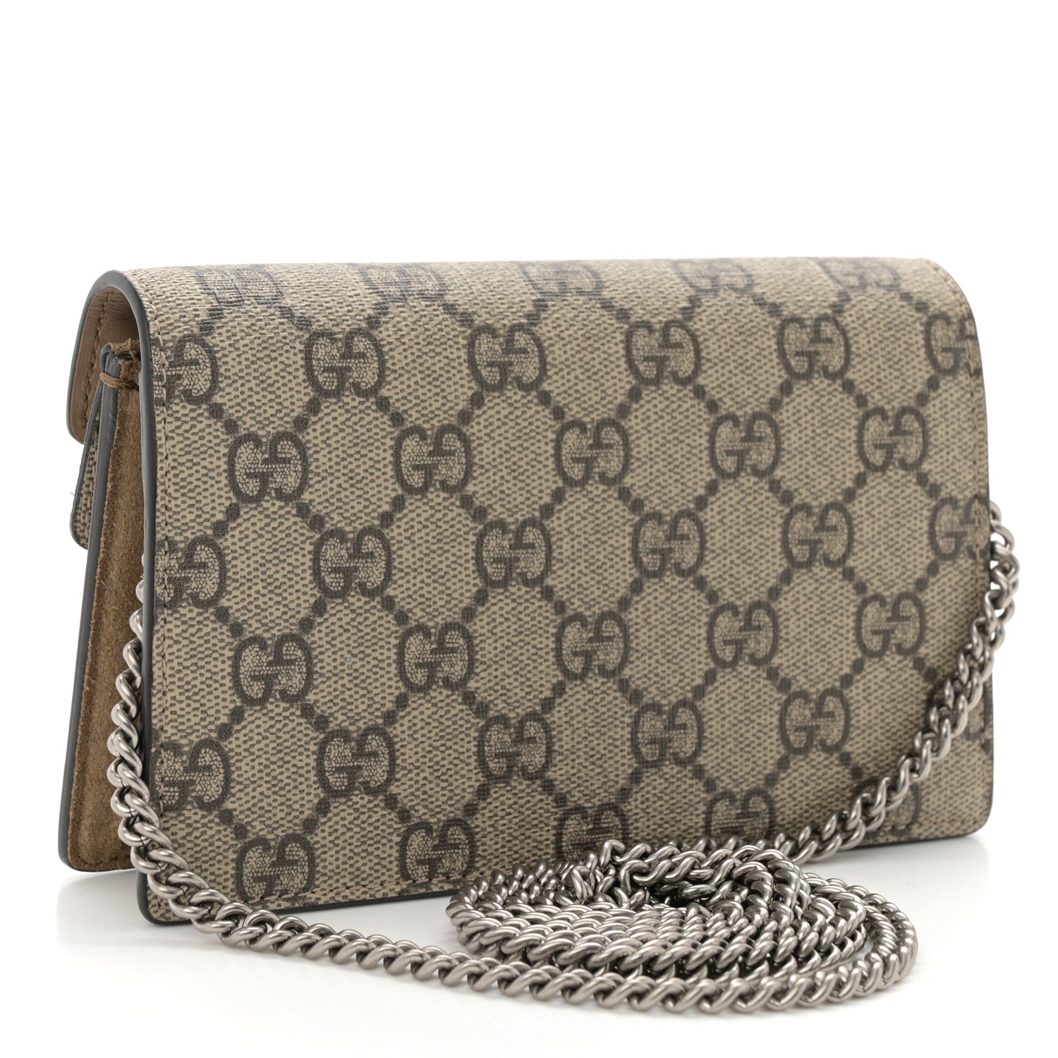 Gucci GG Supreme Monogram Super Mini Dionysus Shoulder Bag Taupe 3 of 9