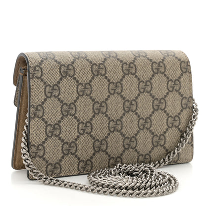 Gucci GG Supreme Monogram Super Mini Dionysus Shoulder Bag Taupe 3 of 9