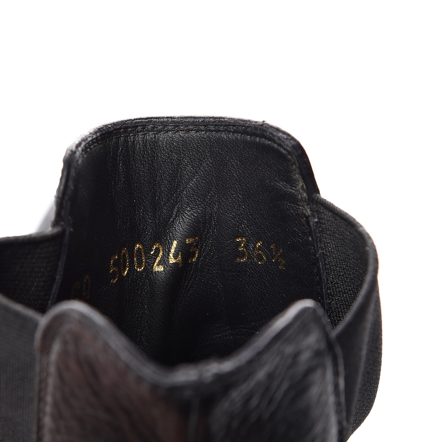 Saint Laurent Calfskin Theo Chelsea Ankle Boots 36.5 Black 8 of 15