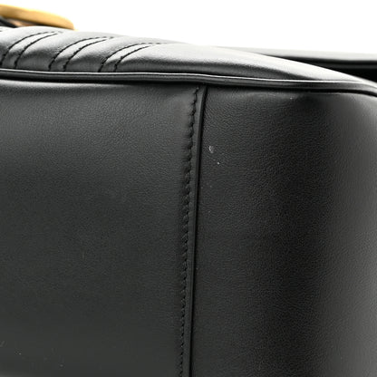 Gucci Calfskin Matelasse Large GG Marmont Shoulder Bag Black 11 of 11