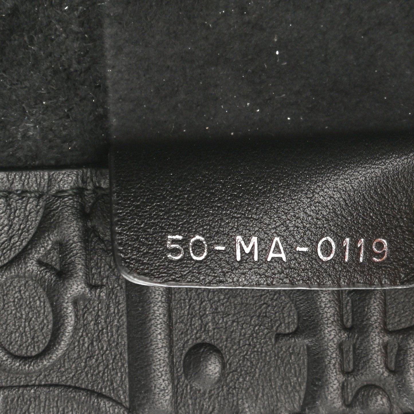 Oblique Calfskin Embossed Large Book Tote Black