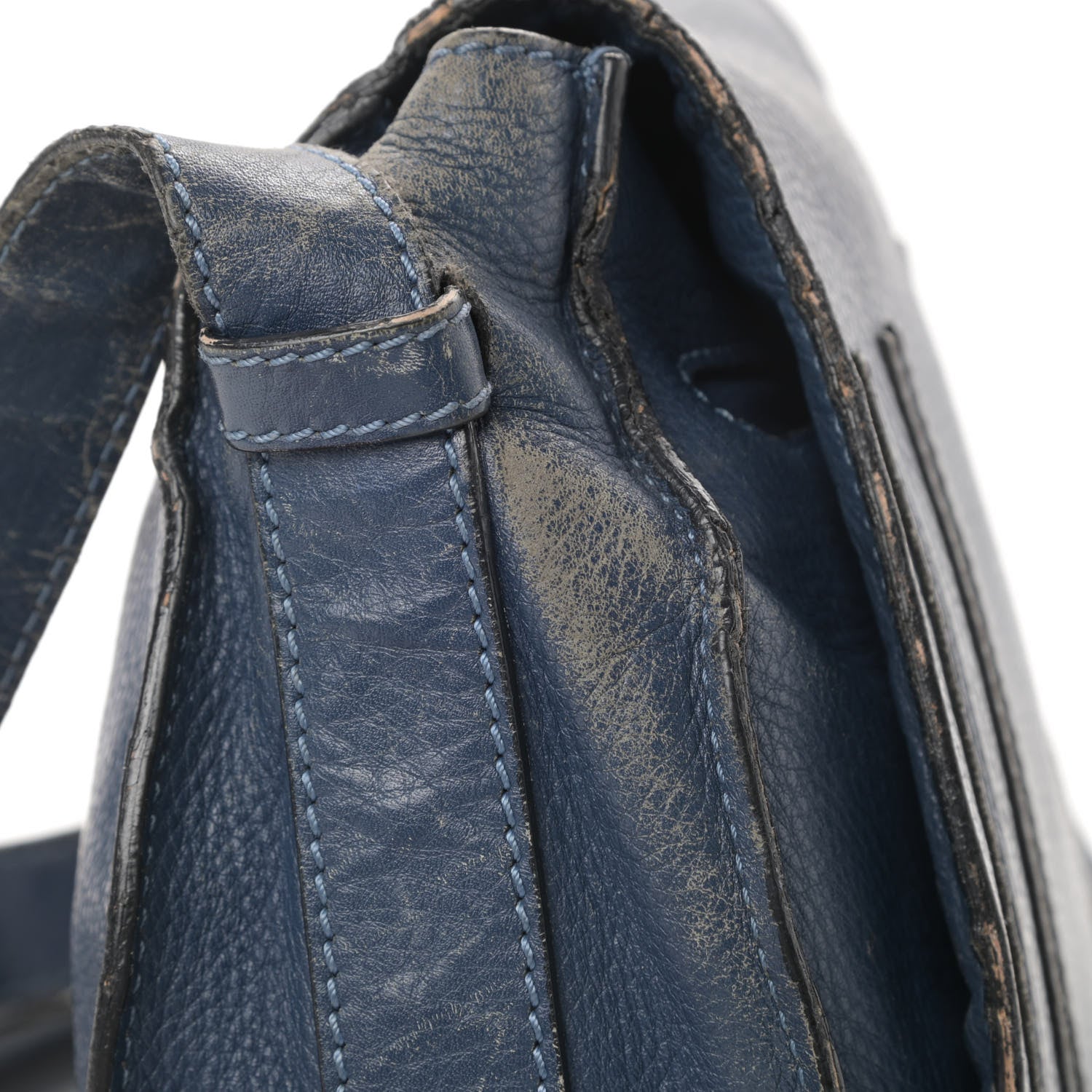 Chloe Calfskin Medium Marcie Round Crossbody Bag Navy 15 of 21