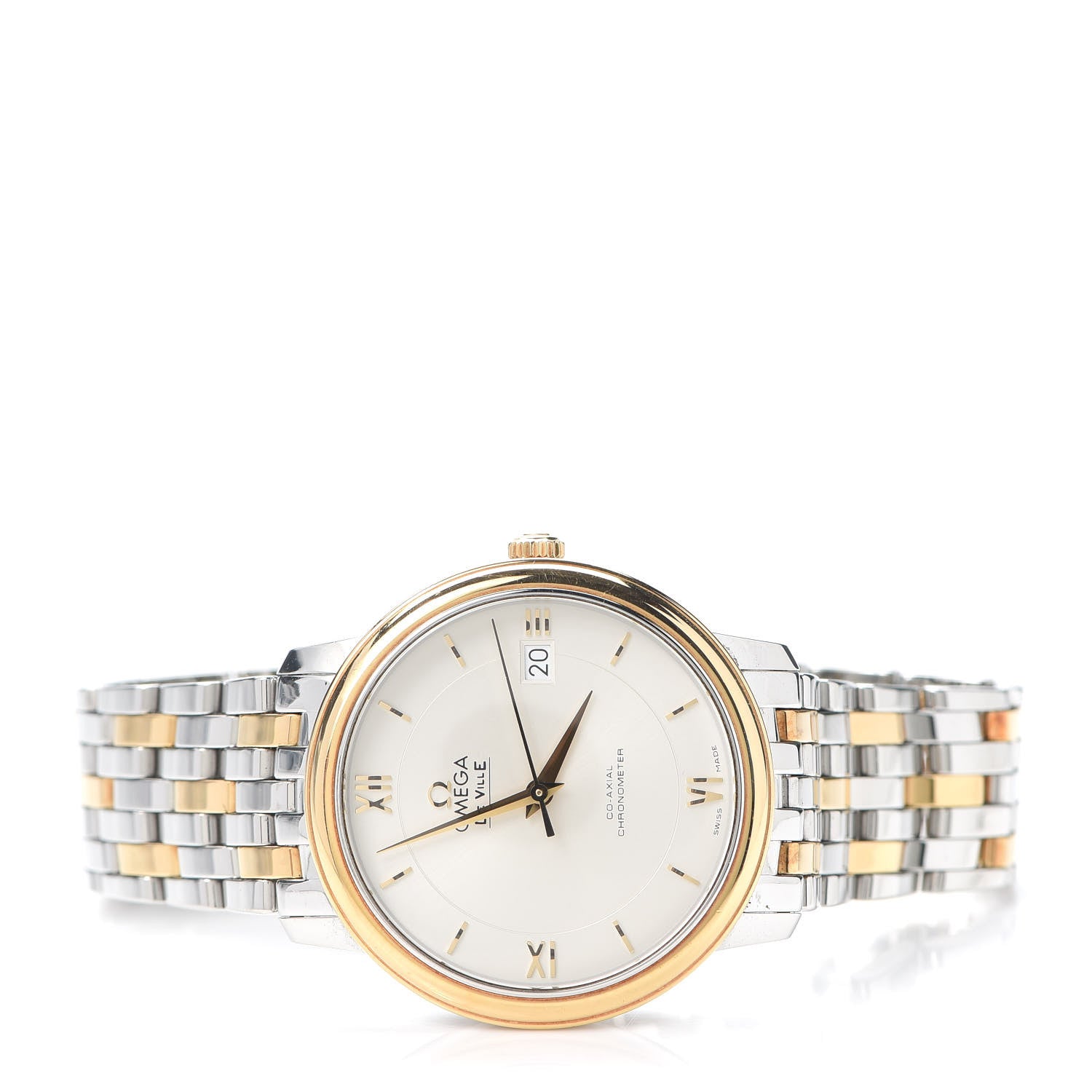 Omega Stainless Steel 18K Yellow Gold 37mm De Ville Co-Axial Automatic Watch 424.20.37.20.02.001 2 of 6