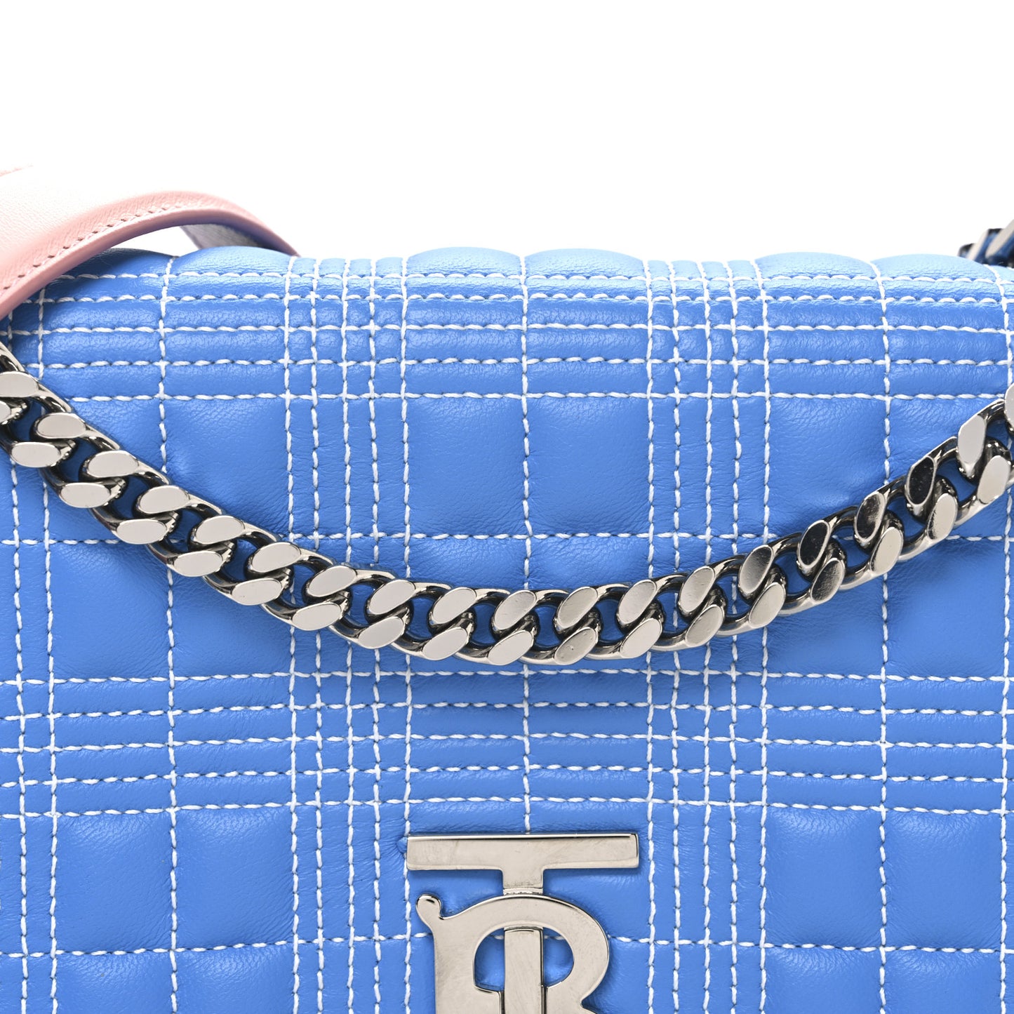 Lambskin Quilted Small Lola Bag Cyan Blue Orange Pink
