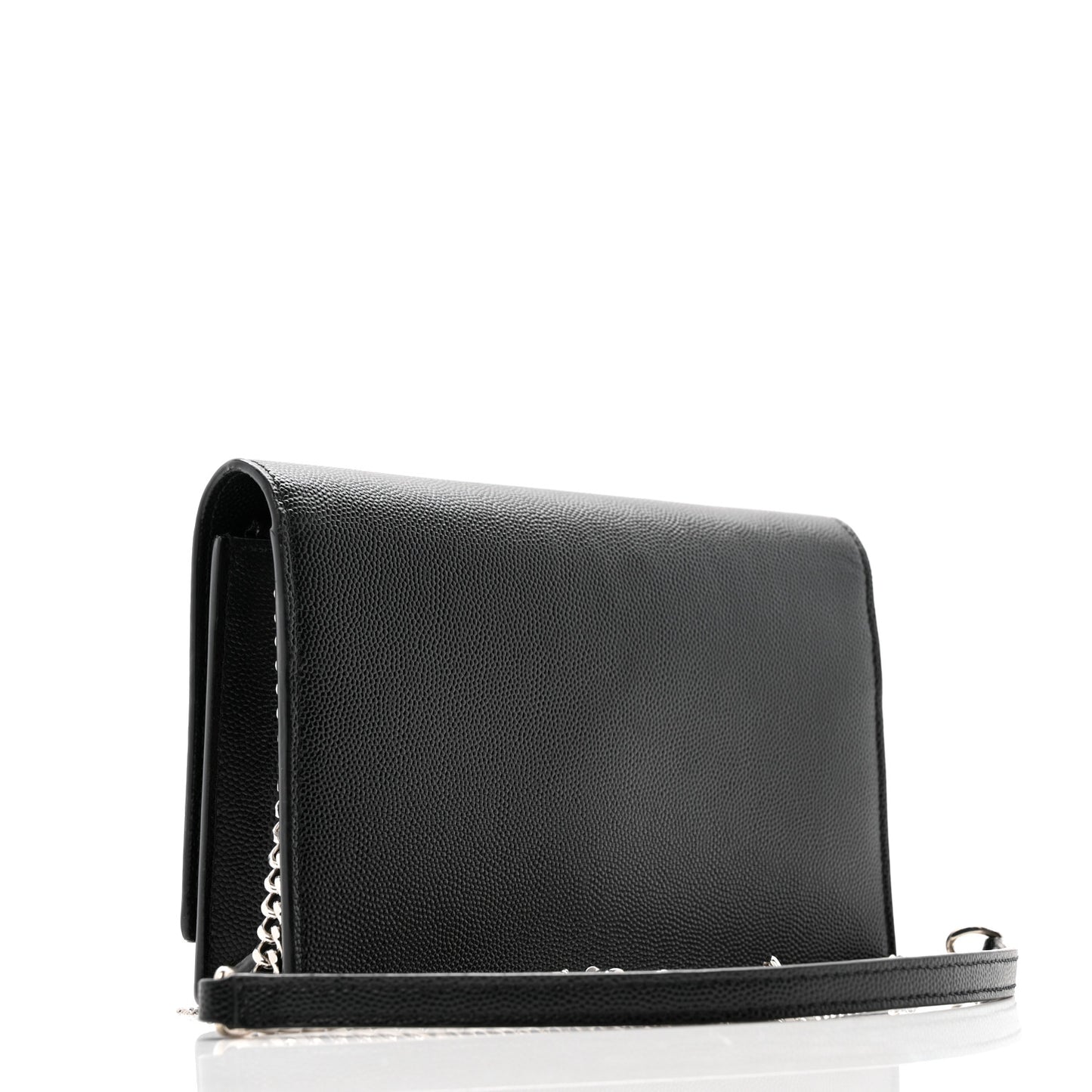Grain De Poudre Classic Monogram Kate Tassel Chain Wallet Black