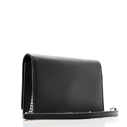 Saint Laurent Grain De Poudre Classic Monogram Kate Tassel Chain Wallet Black 3 of 13
