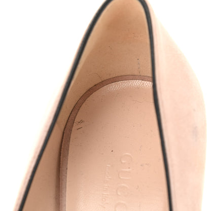 Gucci Kid Scamosciato GG Marmont Fringe 105mm Loafer Pumps 38.5 Crystal Pink 18 of 19
