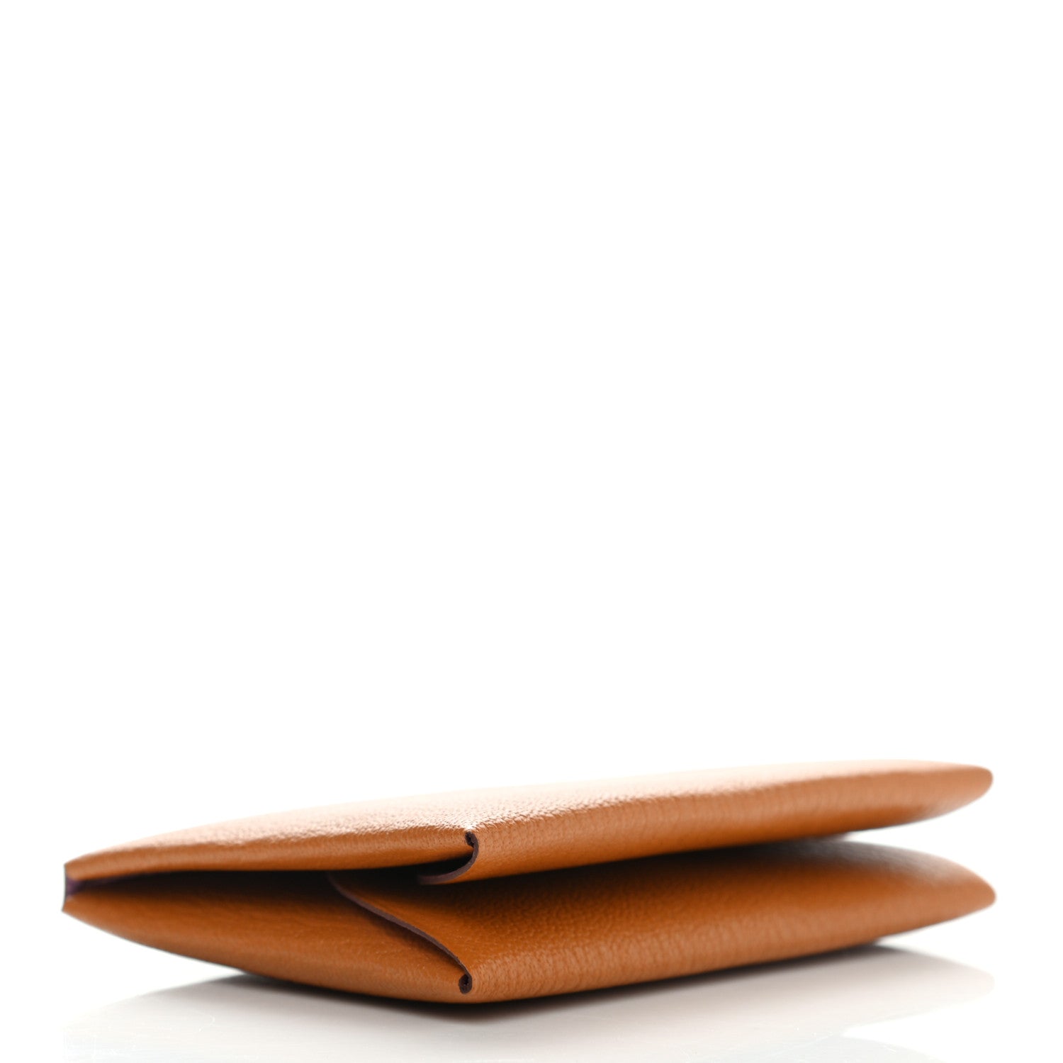 Hermes Chevre Mysore Verso Calvi Duo Card Case Caramel Rose Sakura 4 of 6