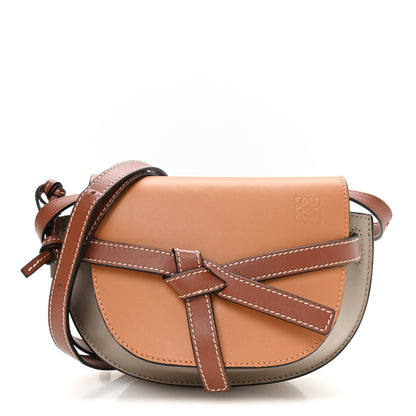 Loewe Calfskin Mini Gate Dual Bag Amber Light Grey Rust 1 of 11