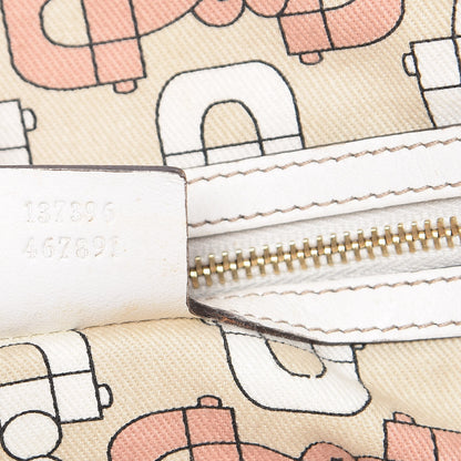 Gucci Monogram Medium Jolicoeur Tote White 7 of 10