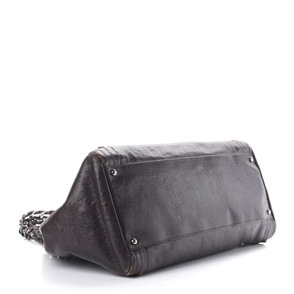 Chanel Glazed Caviar East West Modern Chain Tote Brown 4 of 13
