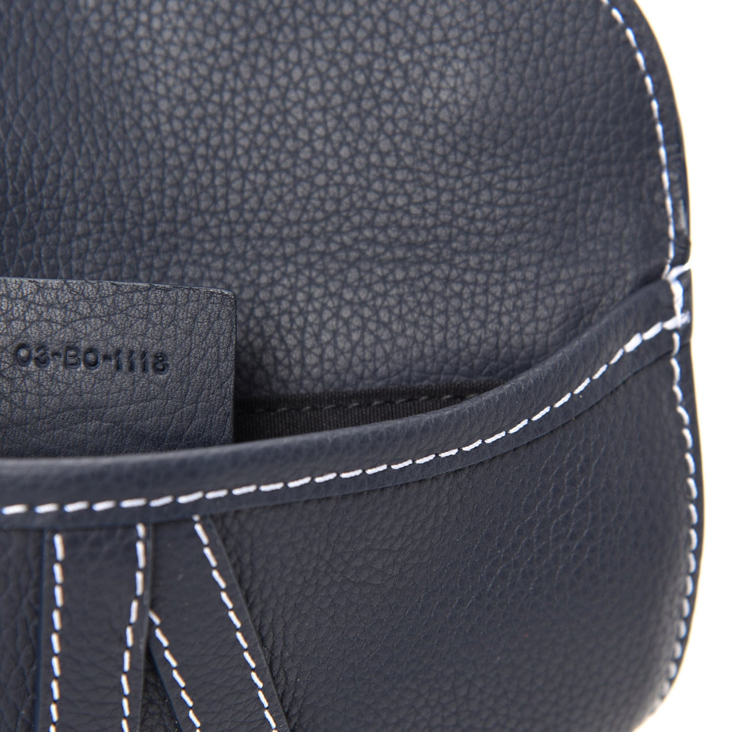 X KAWS Grained Calfskin Saddle Pouch Blue Multicolor