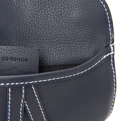 Christian Dior X KAWS Grained Calfskin Saddle Pouch Blue Multicolor 9 of 11