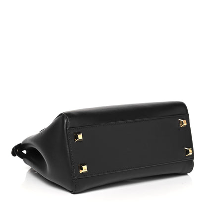 Fendi Nappa Studded Mini Peekaboo Iconic Satchel Black 3 of 8