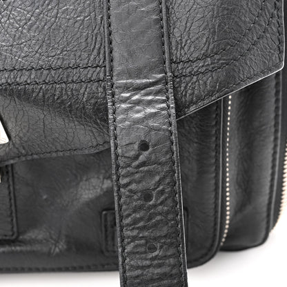 Proenza Schouler Lambskin Medium PS1 Plus Zip Satchel Black 7 of 9