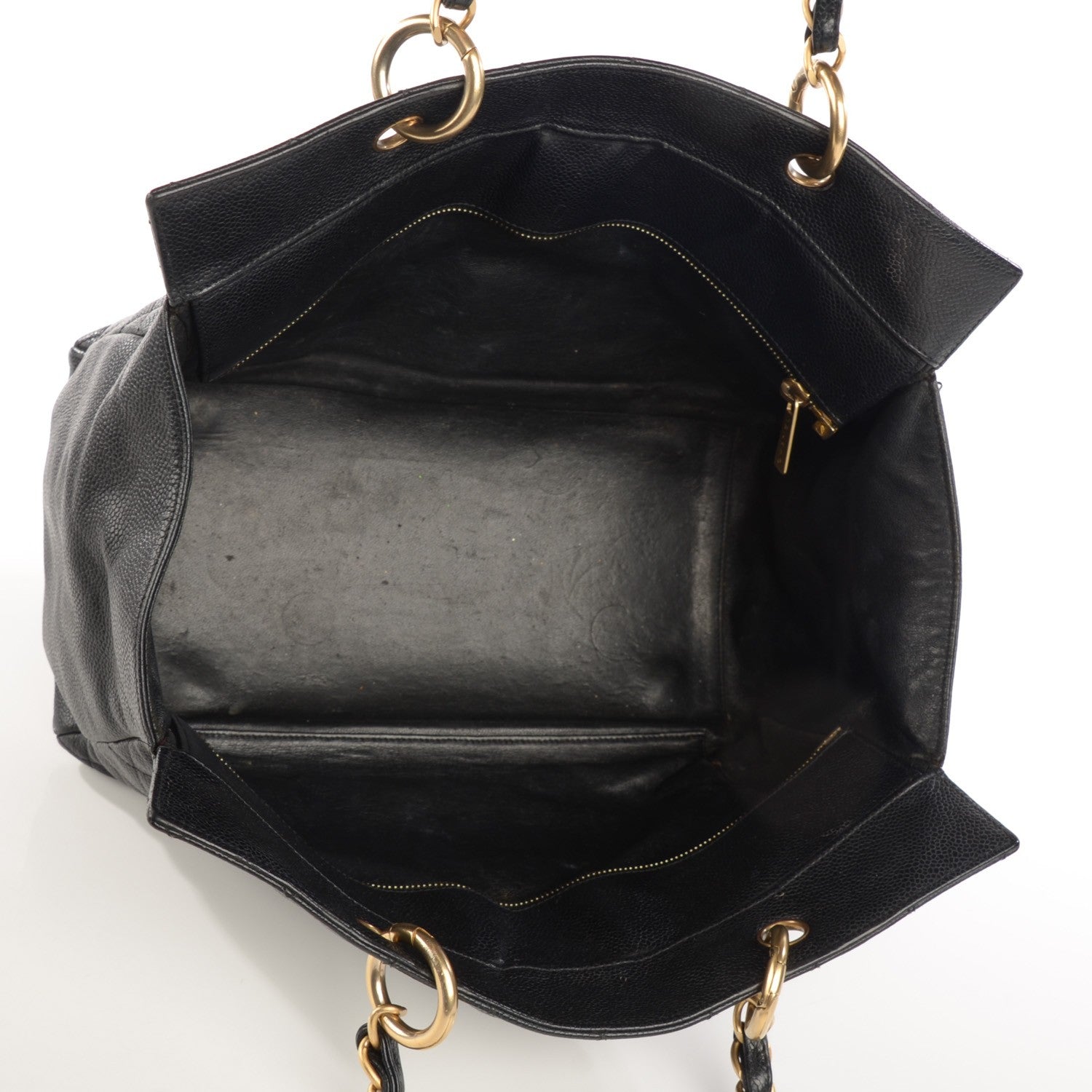 Chanel Caviar Quilted Grand Timeless Shopping Tote GTT Black 5 of 8
