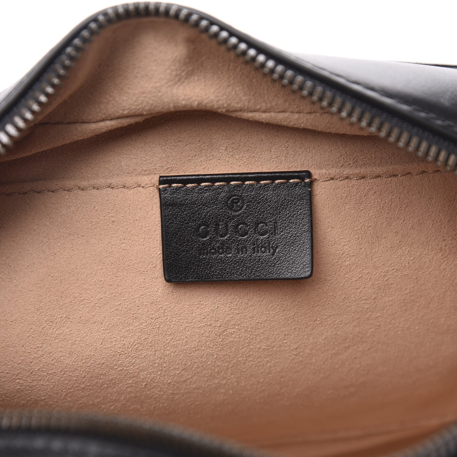 Gucci Calfskin Matelasse Small GG Marmont Chain Shoulder Bag Black 6 of 11