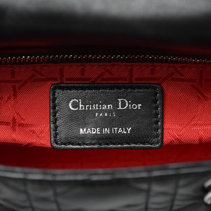 Christian Dior Lambskin Cannage Mini Lady Dior Black 6 of 7
