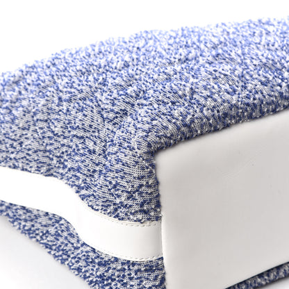 Chanel Terry Cotton Fizzy Tote Navy White 5 of 13