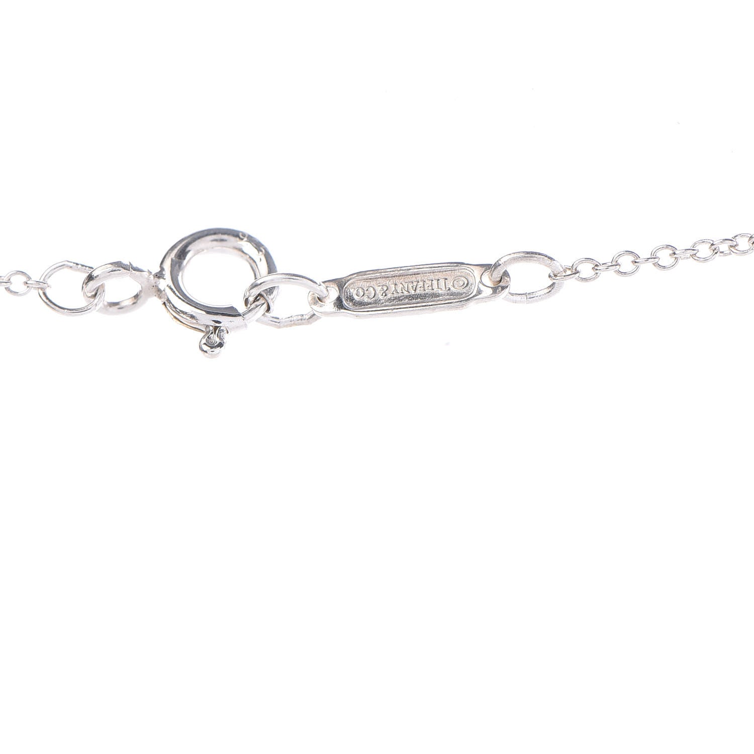 Tiffany Sterling Silver Diamond Somerset Pendant Necklace 6 of 6