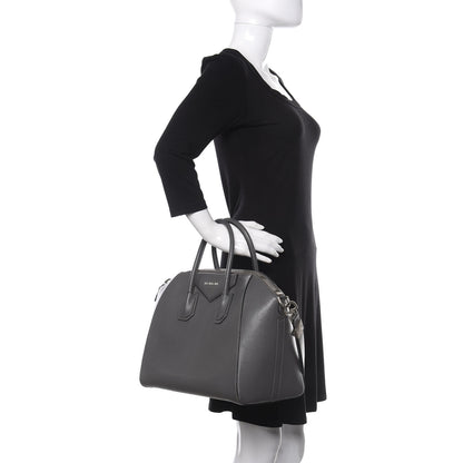 Givenchy Sugar Goatskin Medium Antigona Dark Grey 3 of 13