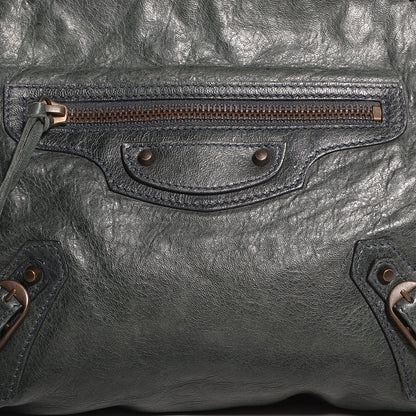 Balenciaga Agneau Giant Stitch Shoulder Bag Anthracite 6 of 10