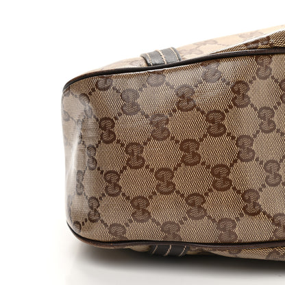 Gucci Crystal Monogram Duchessa Flap Shoulder Bag Dark Brown 7 of 9