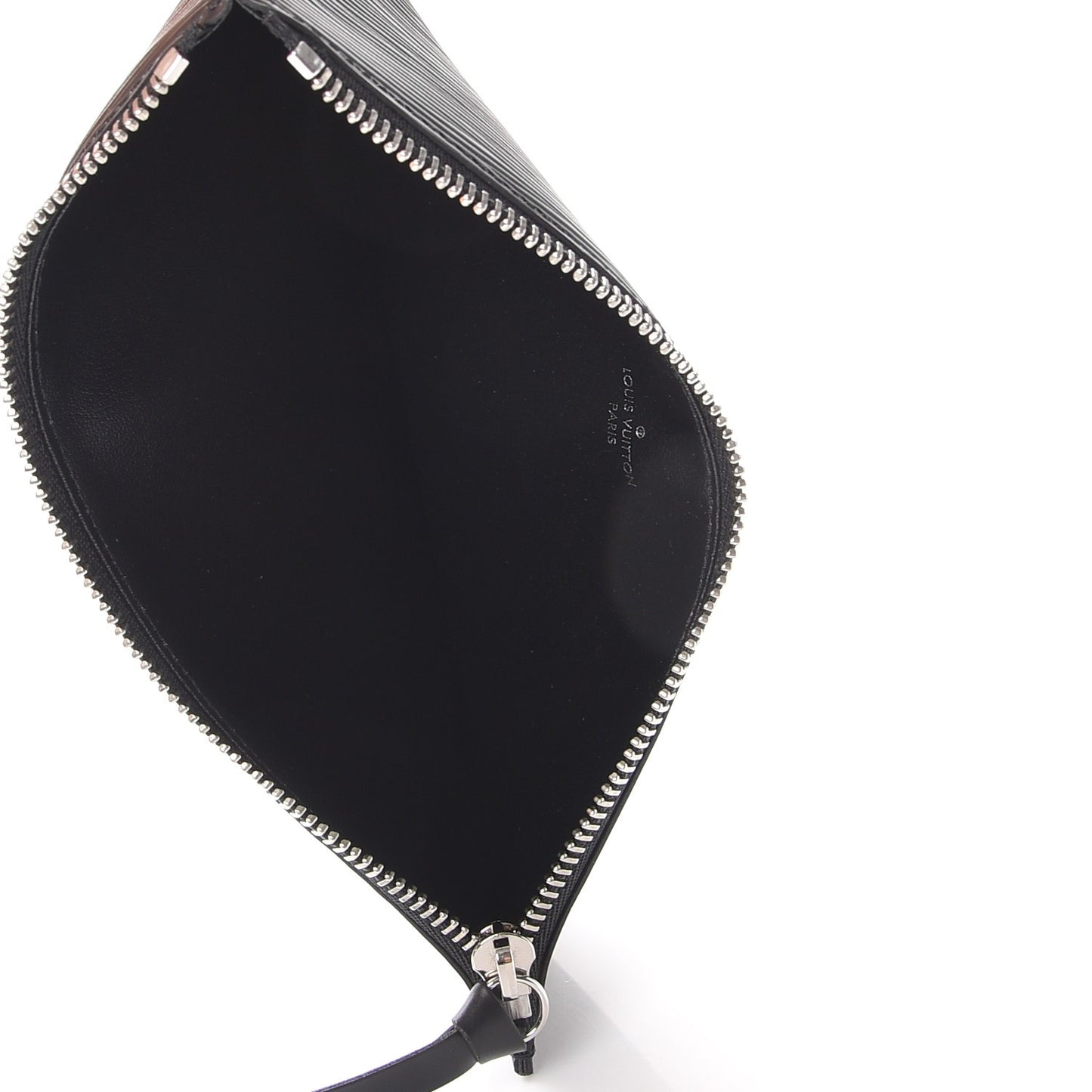Epi Felicie Chain Wallet Zippered Insert Black