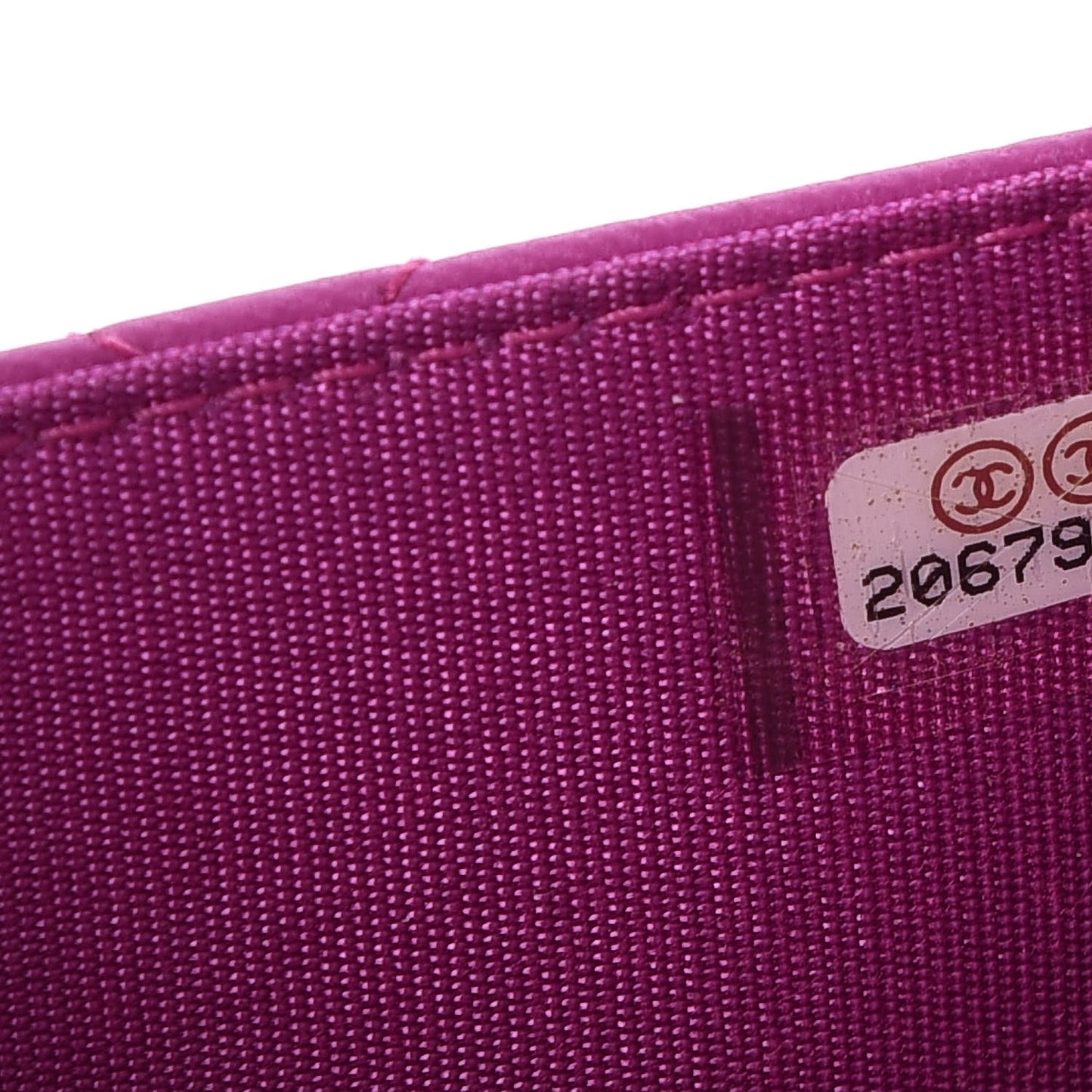Lambskin Quilted Boy Wallet On Chain WOC Dark Pink