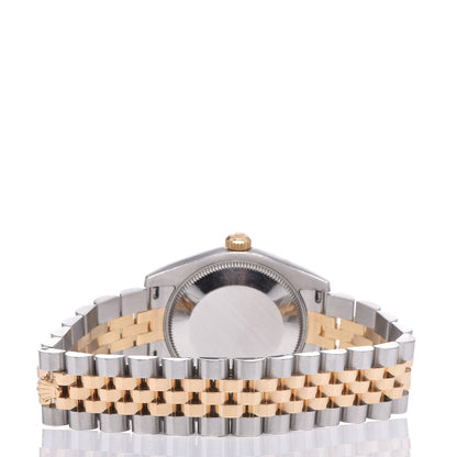 Rolex Stainless Steel 18K Yellow Gold Diamond 31mm Oyster Perpetual Datejust Watch Champagne 178273 4 of 9