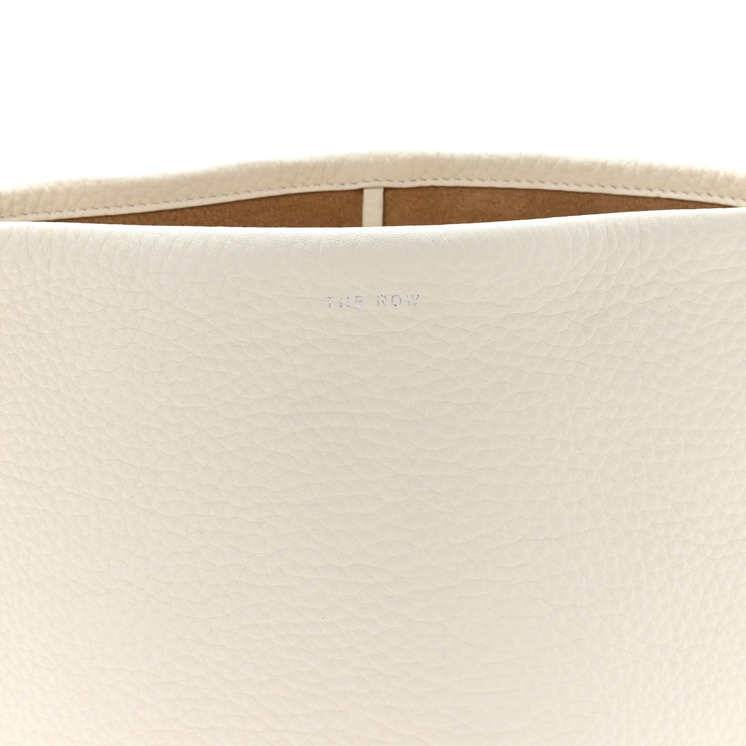 The Row Grained Calfskin Small N/S Park Tote Ivory 7 of 9